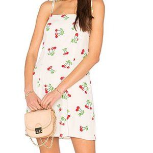 Privacy Please Cherry Mini Dress with tie straps